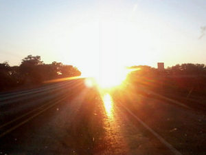 Driving into the Sun